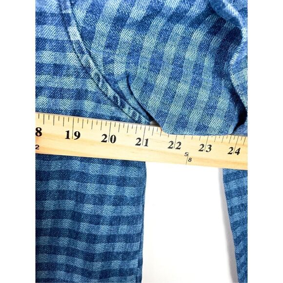 NWT Sandrine Rose Gingham Button Down Shirt Size L - Picture 10 of 12